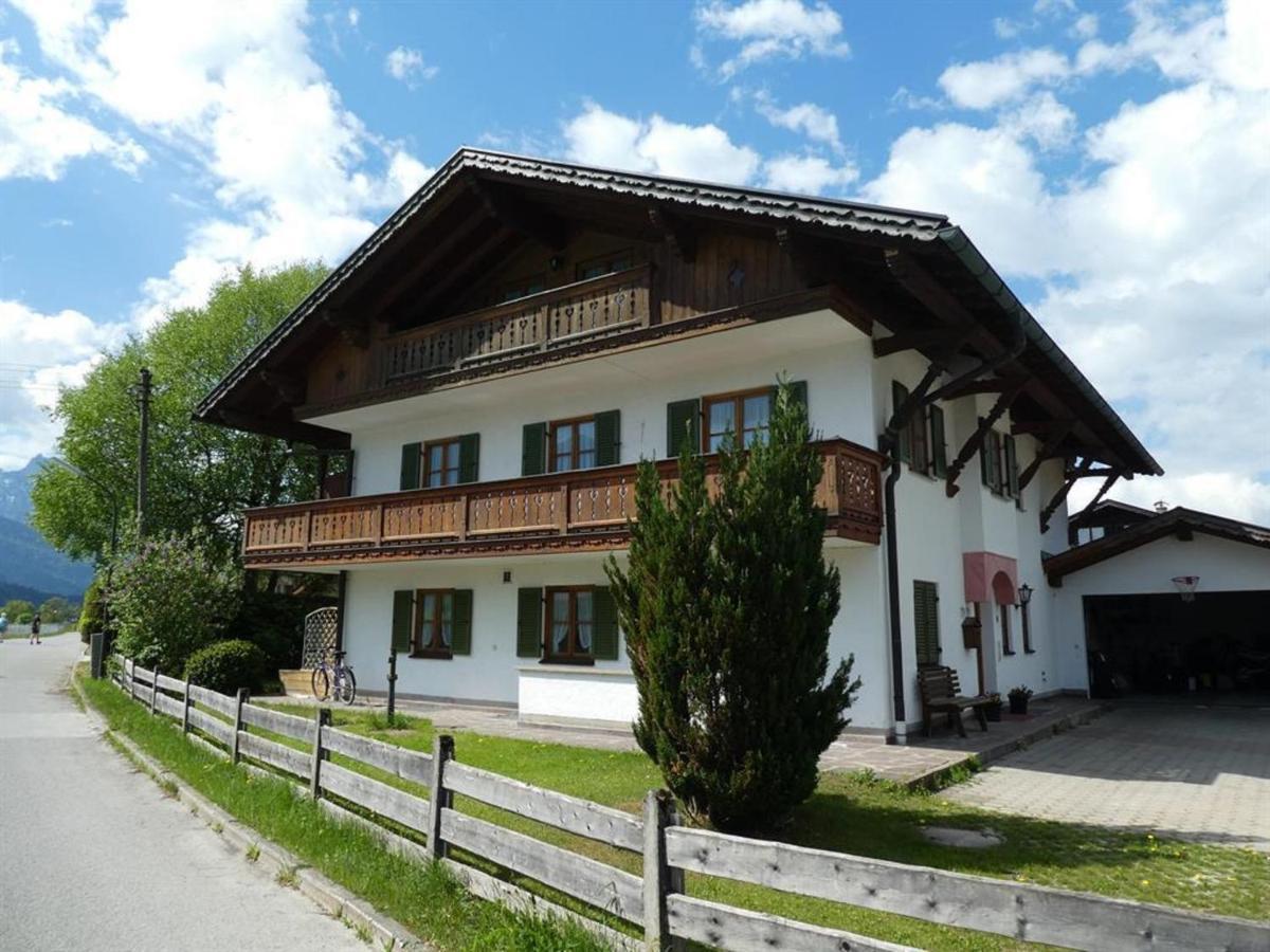 Gaestehaus Bergblick Wallgau Bagian luar foto