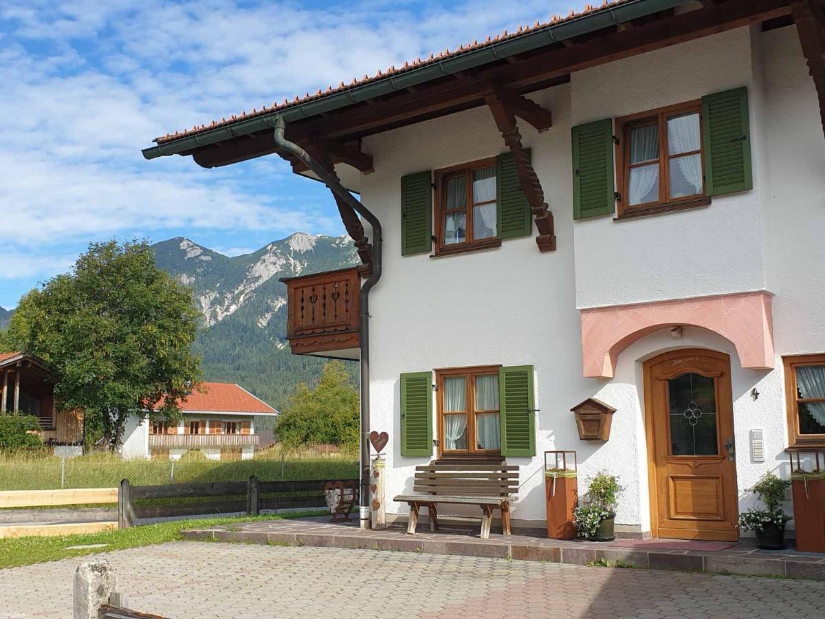 Gaestehaus Bergblick Wallgau Bagian luar foto